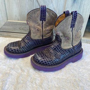 Ariat Purple Fatbaby Boots US 12 kids